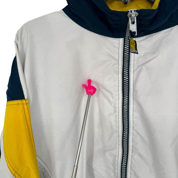 Vintage 1990s Perry Ellis America Logo Boating Windbreaker Jacket Men’s L Preppy - Picture 2 of 6